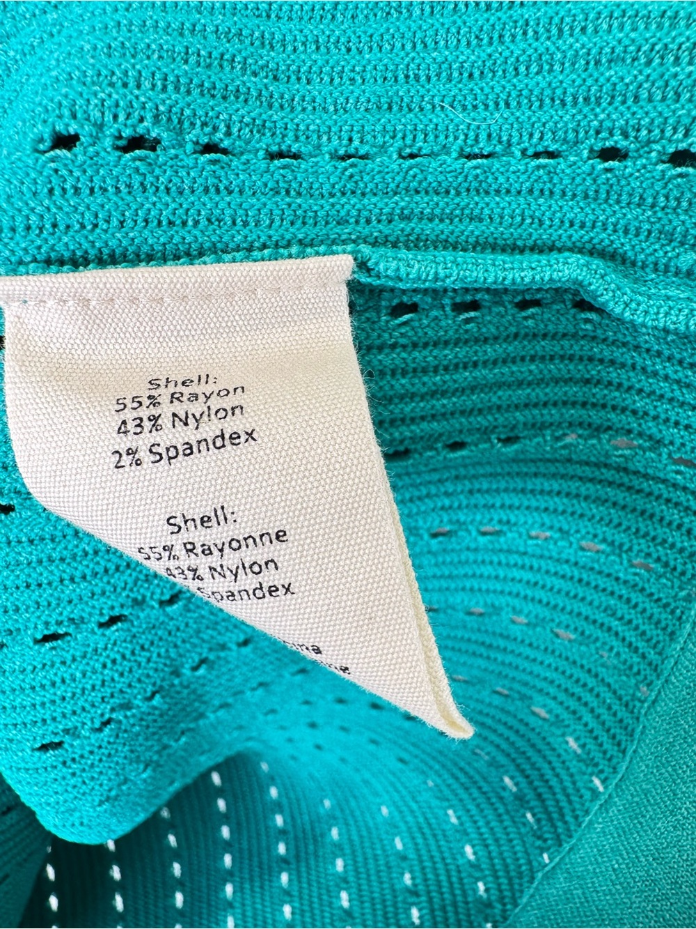NWT ✨L'AGENCE Teal Ribbed V-Neck Button Cardigan Irvin Pointelle Sz Small $465 - Picture 7 of 8